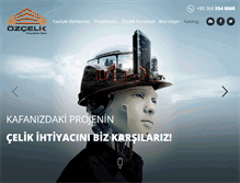 Tablet Screenshot of ozcelikmetal.com